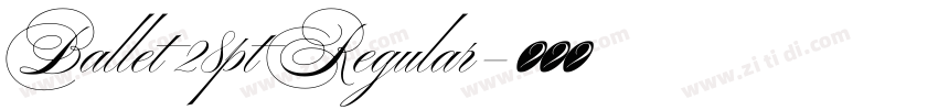 Ballet 28pt Regular字体转换